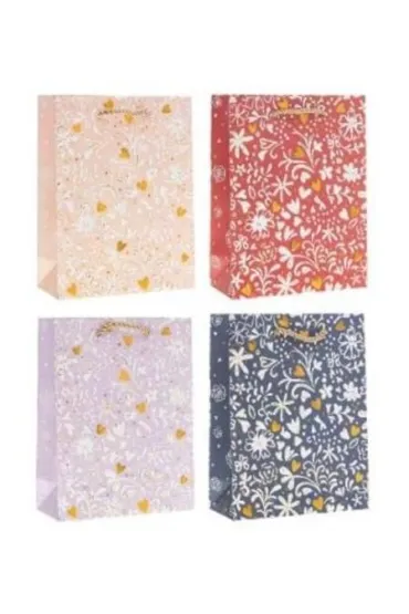 Rozette Torebka prezentowa 31x40x12cm Kwiaty MIX