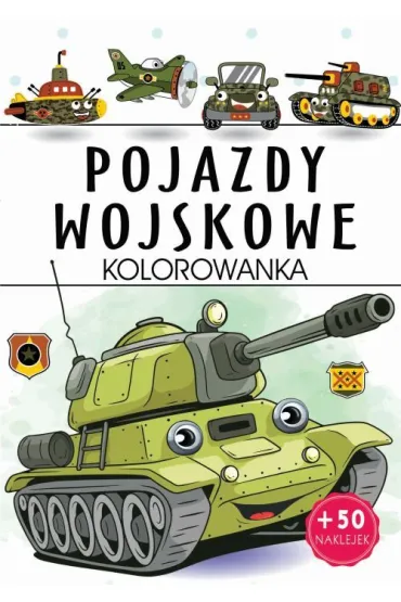 Pojazdy wojskowe. Kolorowanka