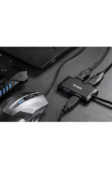 YHB 4341BK Hub 4x USB 3.0 black YENKEE