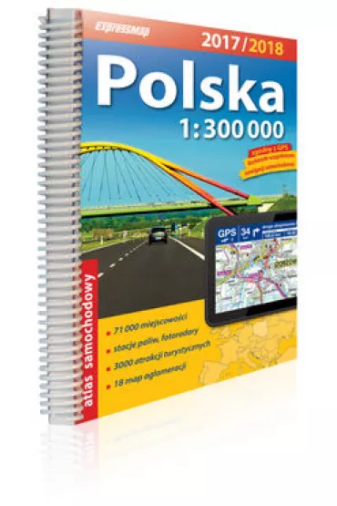 Polska Atlas Samochodowy 1:300 000