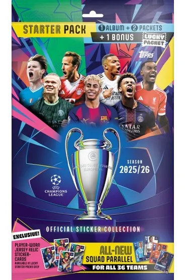 Champions League 2026 S&A Album Pack Topps