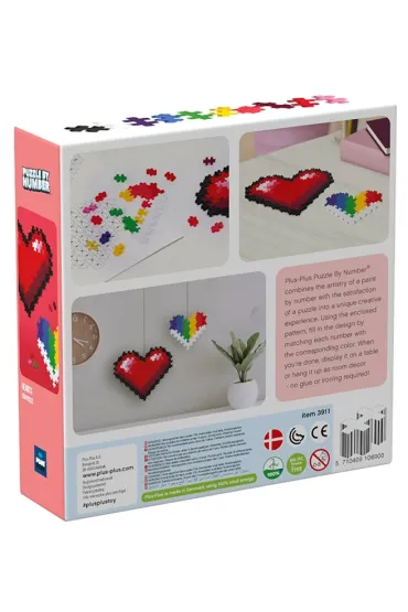 Puzzle By Numbers 250 el. Serce Plus-Plus