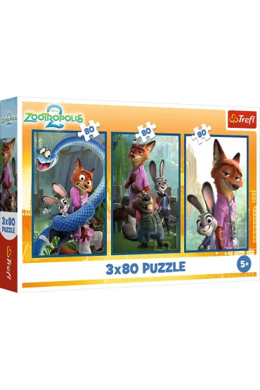 Puzzle 3x80 Zwierzakowe �ledztwo TREFL