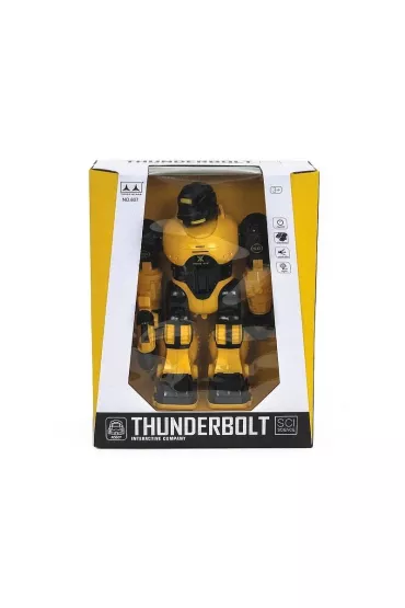 Robot na baterie chodz�cy, �wiat�o i d�wi�k Adar