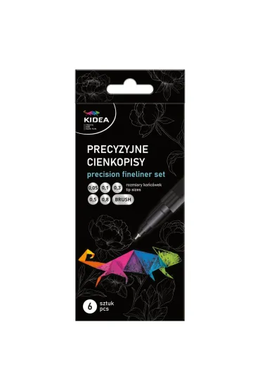 Derform Cienkopisy precyzyjne KIDEA 6 szt.