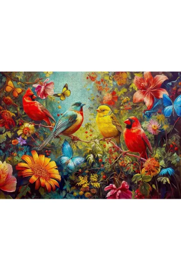 Puzzle 1000 �wierkanie i trzepotanie Enjoy