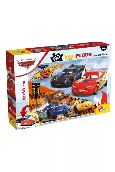 Puzzle dwustronne maxi 150 el. Auta Lisciani