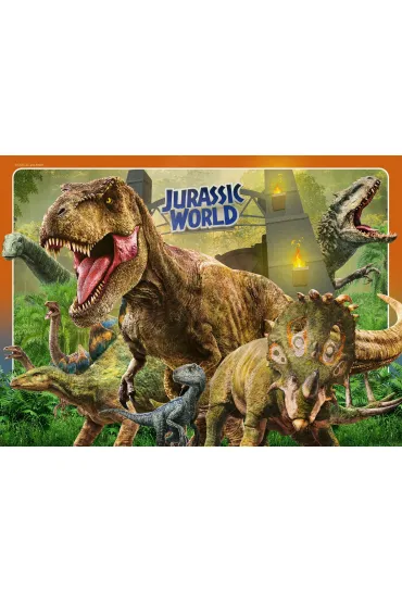 Puzzle 4x100 el. 2D Jurassic World Bumper Pack Ravensburger