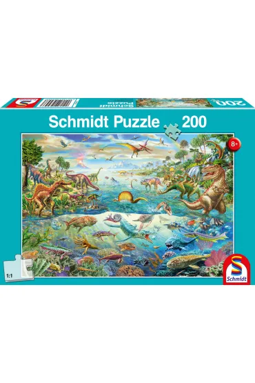 Puzzle 200 el. �wiat dinozaur�w G3