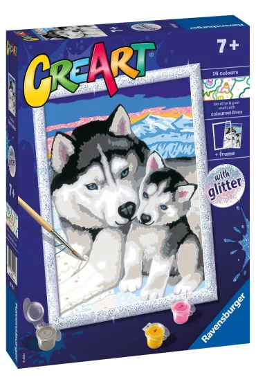 Malowanie po numerach CreArt - Husky Ravensburger