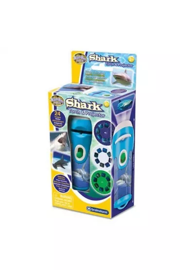 Latarka i projektor Rekiny Brainstorm Toys