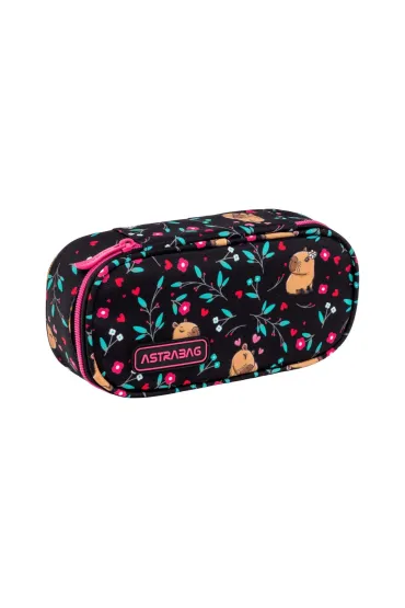 Pi�rnik saszetka owalna 1 zamek Flower Capy ASTRA 503026020