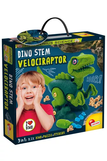Dino Stem Velociraptor Lisciani