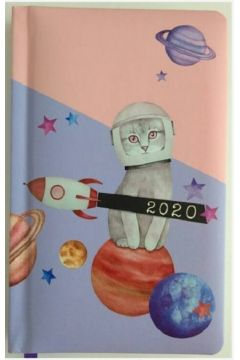 Kalendarz 2020 funny animals a6 kot astronauta tns 35949