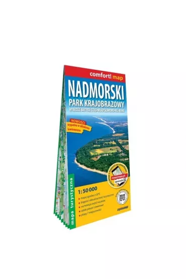 Nadmorski Park Krajobrazowy mapa turystyczna 1:50 000 laminat 2021