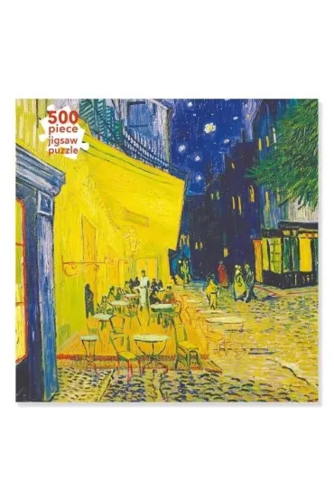 Puzzle 500 el. Taras kawiarni w nocy Vincent van Gogh Flame Tree