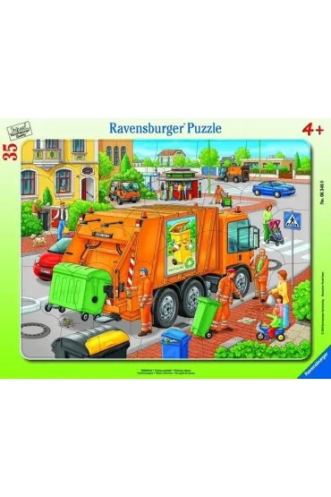 Puzzle ramkowe 35 el. �mieciarka Ravensburger
