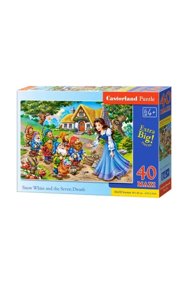 Puzzle maxi 40 el. Snow White and the Seven Dwarfs Castorland