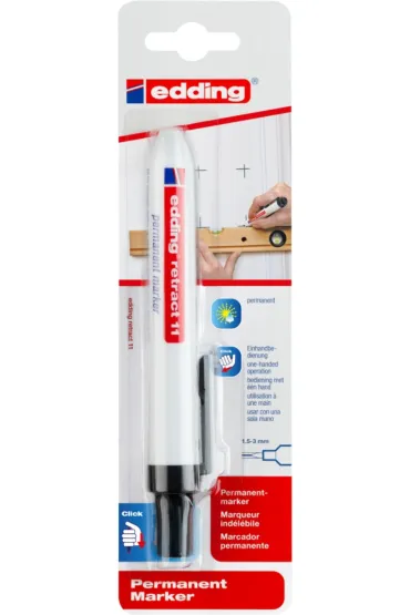 Marker permanentny automatyczny e-11 EDDING czarny 1.5-3mm