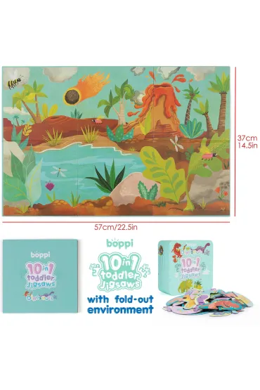 Puzzle progresywne Boppi 10w1 Dinozaury 30 elemenet�w