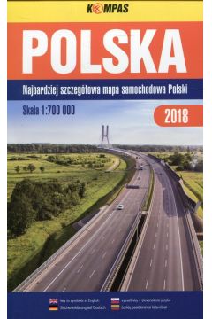Polska. Mapa samochodowa 1:700 000