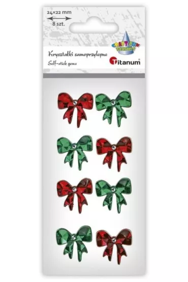 Titanum Kryszta�ki samoprzylepne Kokardki 8 szt.