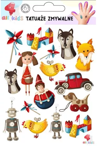 Tatua�e zmywalne dla dzieci Zabawki All4Kids