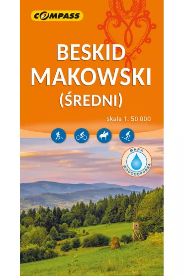 Beskid Makowski (�redni) mapa laminowana skala 1 : 50 000