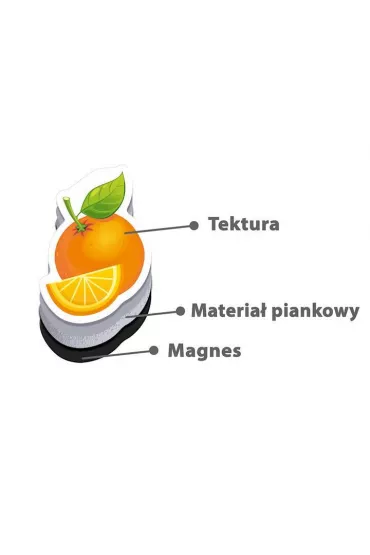 Roter Kafer Piankowe magnesy. Owoce warzywa RK3020-04 32 szt.