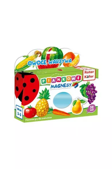 Roter Kafer Piankowe magnesy. Owoce warzywa RK3020-04 32 szt.