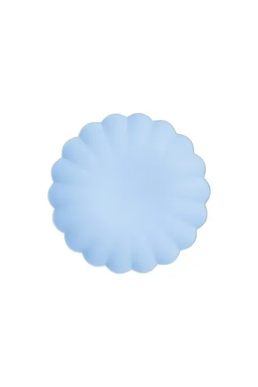 PartyDeco Talerzyki plastikowe b��kitne 22 x 22cm 4 szt.