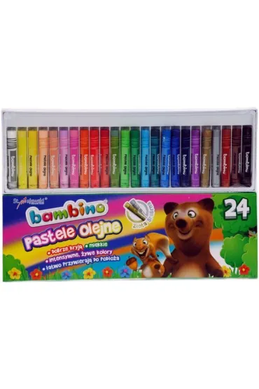 St. Majewski Pastele olejne Bambino 24 kolory 24 szt.