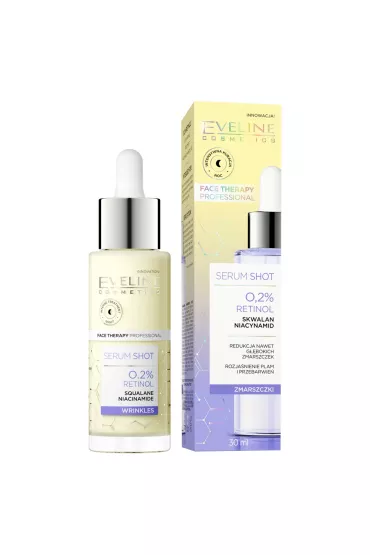 Eveline Cosmetics Serum Shot 0.2% Retinol kuracja przecizmarszczkowa do twarzy 30 ml