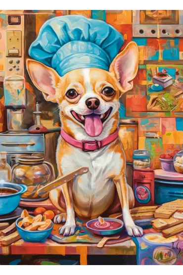 Puzzle 120 el. Dog Chef Castorland
