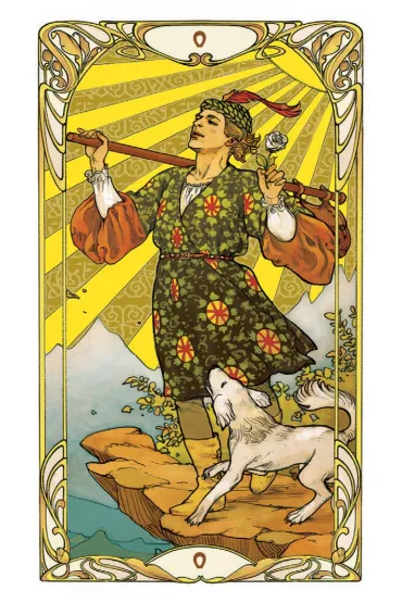 Golden Art Nouveau Tarot Mini