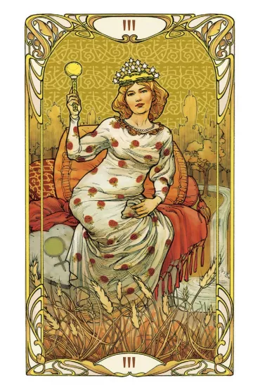 Golden Art Nouveau Tarot Mini