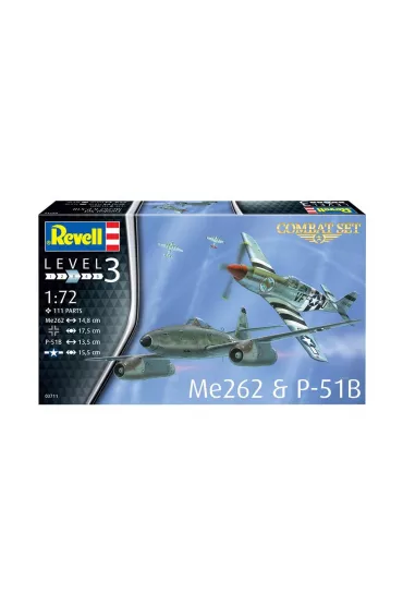 Samolot 1:72 Me 262 & P-51B Revell
