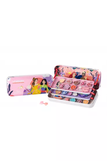 Zestaw kosmetykw do makijau dla dzieci Disney Princess Lip Smacker Triple Layer Beauty Tin Markwins