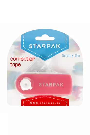 Starpak Korektor w ta�mie r�owy 5mm x 6m