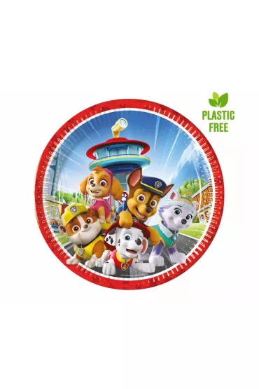 Psi Patrol Talerzyki papierowe Paw Patrol Rescue Heroes, next generation 23cm 8 szt.