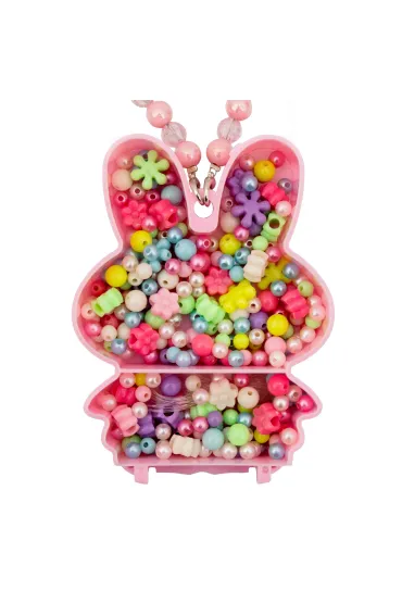 Zestaw koralik�w Gabby's Dollhouse Zaj�czek 250 szt. + 2m gumki Astra