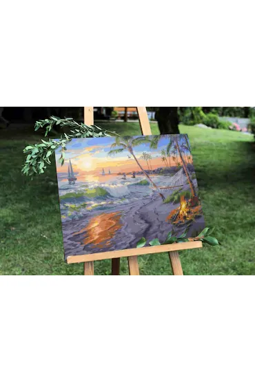 Twoje Hobby Malowanie po numerach - Wypoczynek nad morzem 40x50cm