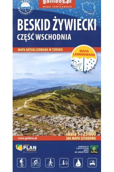 Mapa turystyczna - Beskid �ywiecki cz.wschodnia