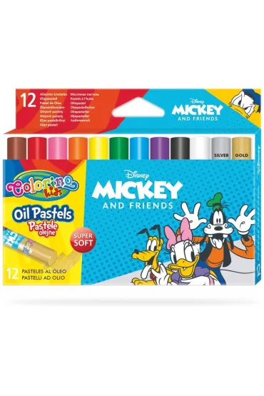 Patio Pastele olejne Colorino Kids tr�jk�tne Mickey 12 szt.
