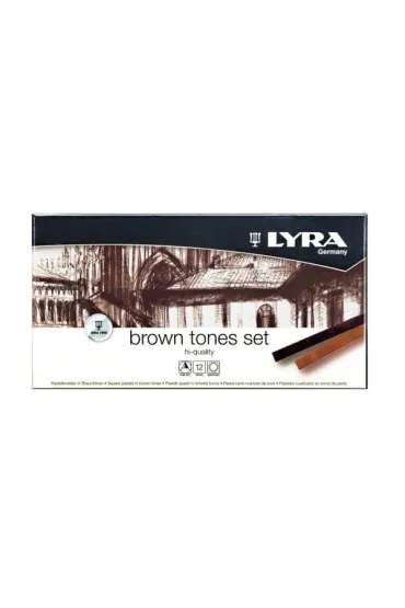 Lyra Kredki pastelowe Brown 12 szt.