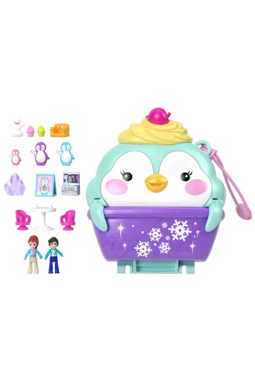Polly Pocket zestaw �nie�ny pingwinek HRD34