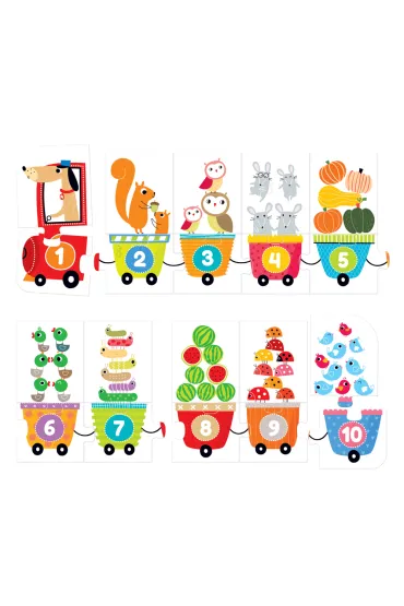 Puzzle 20 el. Cyferki Bright Junior Media