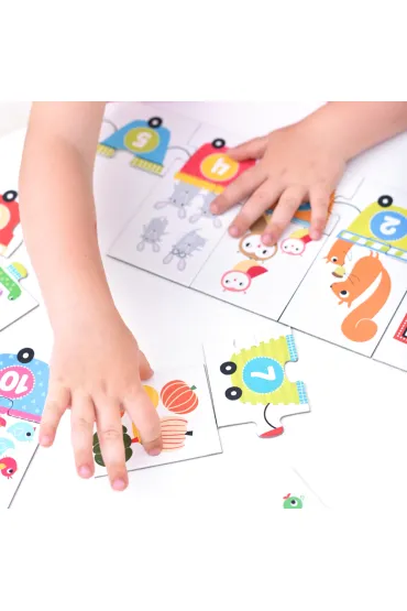 Puzzle 20 el. Cyferki Bright Junior Media