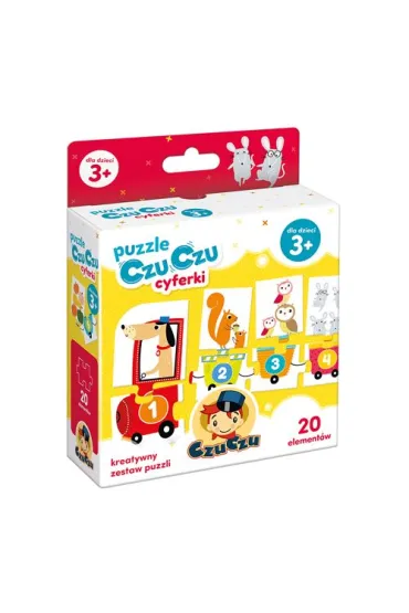 Puzzle 20 el. Cyferki Bright Junior Media