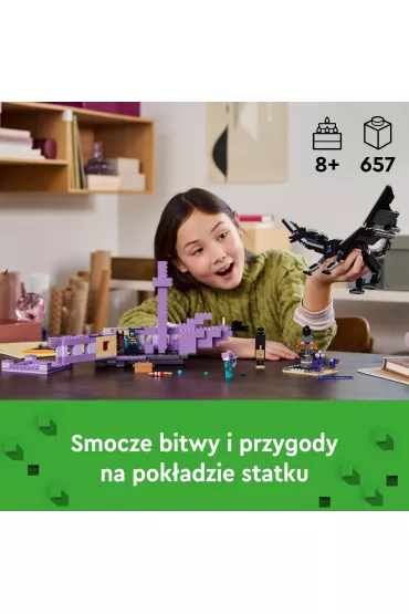 LEGO Minecraft Smok Kresu i statek Kresu 21264